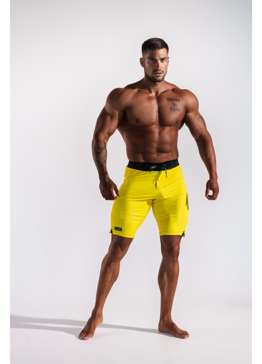 Men's Physique Shorts - Yellow